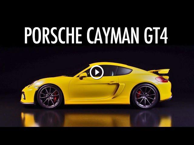 Porsche Cayman GT4 купе желтая скачать